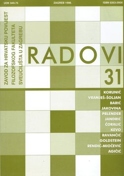 Radovi Zavoda za hrvatsku povijest 31/1998