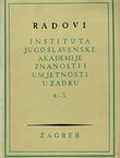 Radovi Instituta JAZU u Zadru 4-5/1959