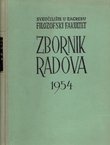 Zbornik radova Filozofskog fakulteta u Zagrebu II/1954