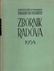 Zbornik radova Filozofskog fakulteta u Zagrebu II/1954