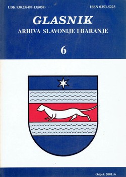 Glasnik arhiva Slavonije i Baranje 6/2001