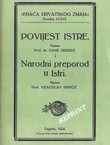 Povijest Istre / Narodni preporod u Istri (pretisak iz 1924)