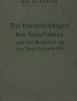 Die Voraussetzungen des Sozialismus und die Aufgaben der Sozialdemokratie