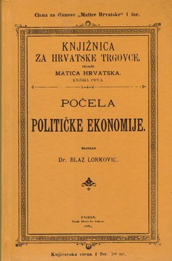 Počela političke ekonomije (pretisak iz 1889)