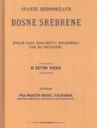 Stanje redodržave Bosne Srebrene (pretisak iz 1884)