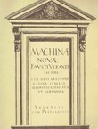 Machinae novae Fausti Verantii Siceni cum declaratione Latina, Italica, Hispanica, Gallica et Germanica (pretisak iz 1615)