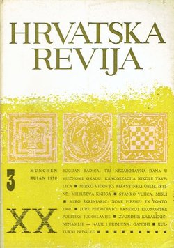 Hrvatska revija XX/3/1970
