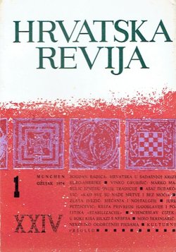 Hrvatska revija XXIV/1/1974