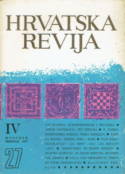 Hrvatska revija 27/4/1977