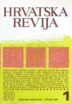 Hrvatska revija 30/1/1980