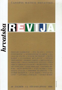 Hrvatska revija 49/1-2/1999