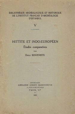 Hittite et indo-europeen. Etudes comparatives
