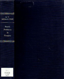Racial Problems in Hungary (2nd Ed.)