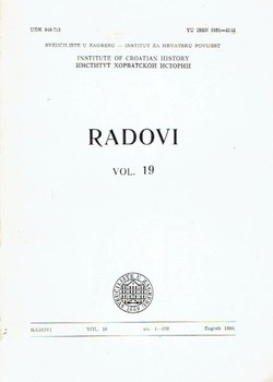 Radovi Instituta za hrvatsku povijest 19/1986