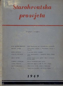 Starohrvatska prosvjeta, III. serija 1/1949