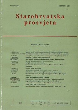 Starohrvatska prosvjeta, III. serija 21/1991