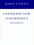 Language and Linguistics. An Introduction