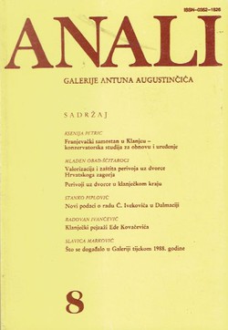 Anali galerije Antuna Augustinčića 8/1988