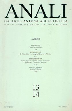Anali Galerije Antuna Augustinčića 13-14/1993-94