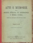 Atti e memorie della Societa Istriana di archeologia e storia patria LI-LII/1939-40