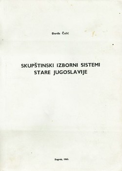 Skupštinski izborni sistem stare Jugoslavije