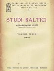 Studi Baltici III/1933