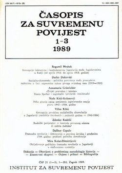 Časopis za suvremenu povijest 1-3/1989