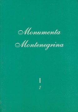 Monumenta Montenegrina I/2. Duklja i Prevalitana do 400. godine