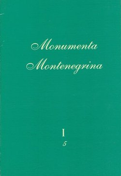 Monumenta Montenegrina I/5. Mixti praevalitani