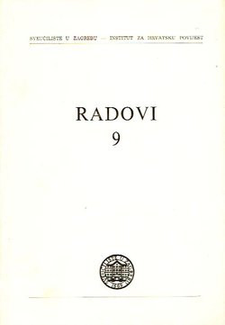 Radovi Instituta za hrvatsku povijest 9/1976