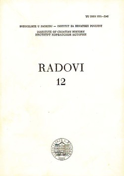 Radovi Instituta za hrvatsku povijest 12/1979