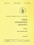 Folia onomastica croatica 9/2000