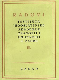 Radovi Instituta JAZU u Zadru 10/1963