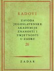 Radovi Zavoda JAZU u Zadru 26/1979