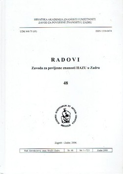 Radovi Zavoda za povijesne znanosti HAZU u Zadru 48/2006