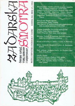 Zadarska smotra XLI/4-5/1992