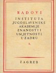 Radovi Instituta JAZU u Zadru 3/1957