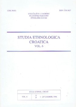 Studia ethnologica croatica 6/1994