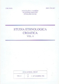 Studia ethnologica croatica 6/1994