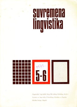 Suvremena lingvistika 5-6/1972