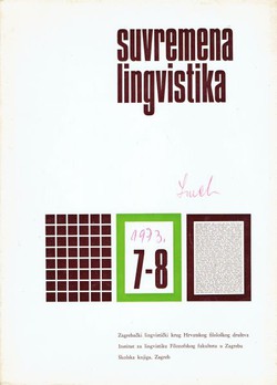 Suvremena lingvistika 7-8/1973