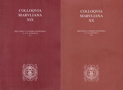 Hrvatske i latinske pjesmarice 15. i 16. stoljeća (Colloquia Maruliana XIX-XX) I-II