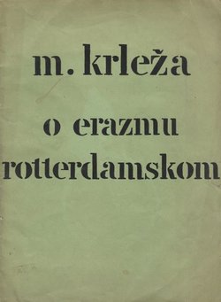 O Erazmu Rotterdamskom