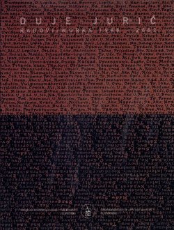 Duje Jurić. Radovi / Works 1988-2002