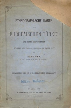 Ethnographische Karte der europäischen Türkei und ihrer Dependenzen zur Zeit des Kriegsausbruches im Jahre 1877