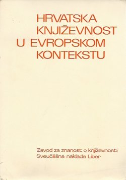 Hrvatska književnost u evropskom kontekstu