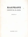 Rasprave Instituta za jezik 2/1973