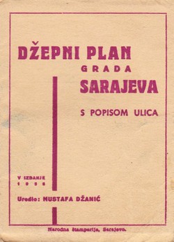 Džepni plan grada Sarajeva s popisom ulica (5.izd.)