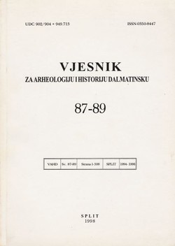Vjesnik za arheologiju i historiju dalmatinsku 87-89/1994-96