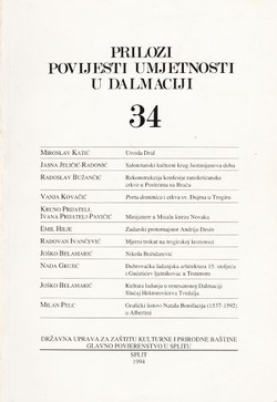 Prilozi povijesti umjetnosti u Dalmaciji 34/1994